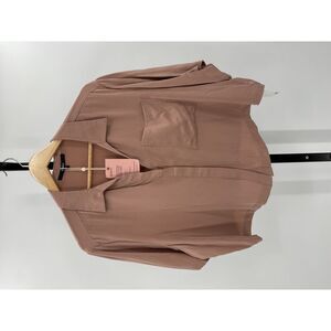 Quince Dusty Rose Sleep Shirt Pajama Top